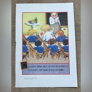 Mary Engelbreit Illustration Print Creative Minds Young Artist Magazine Pull